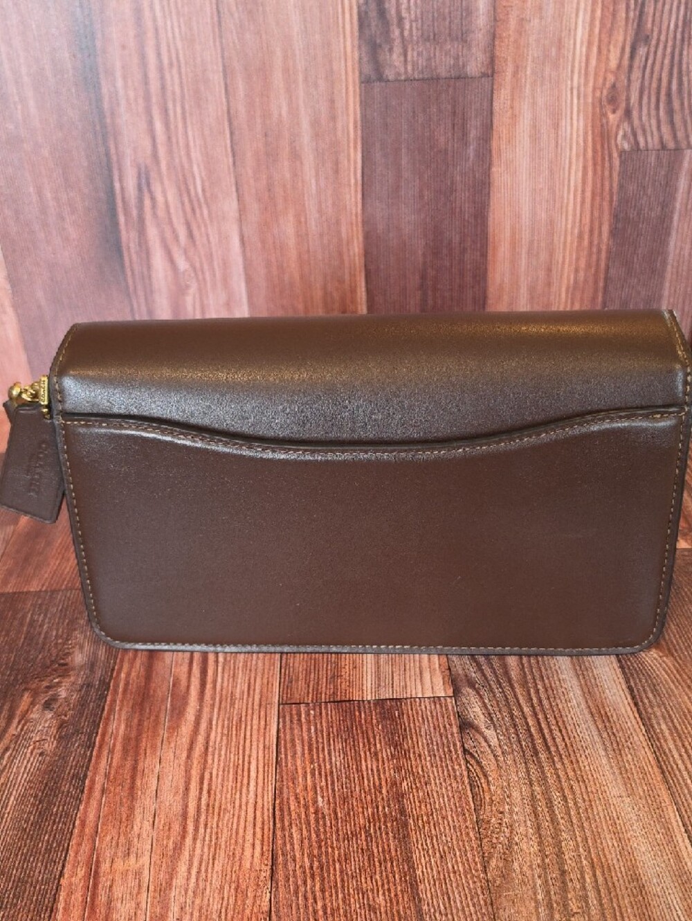 CoachTabby Maple Brown Signature Canvas & Leather Crossbody with Gold 'C' - Picture 2 of 11